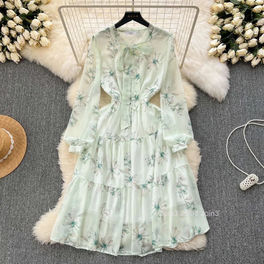 Sweet Bow Chiffon Dress: French Style Tea Length... From Join3, $35.18 In  Bulk | DHgate.Com