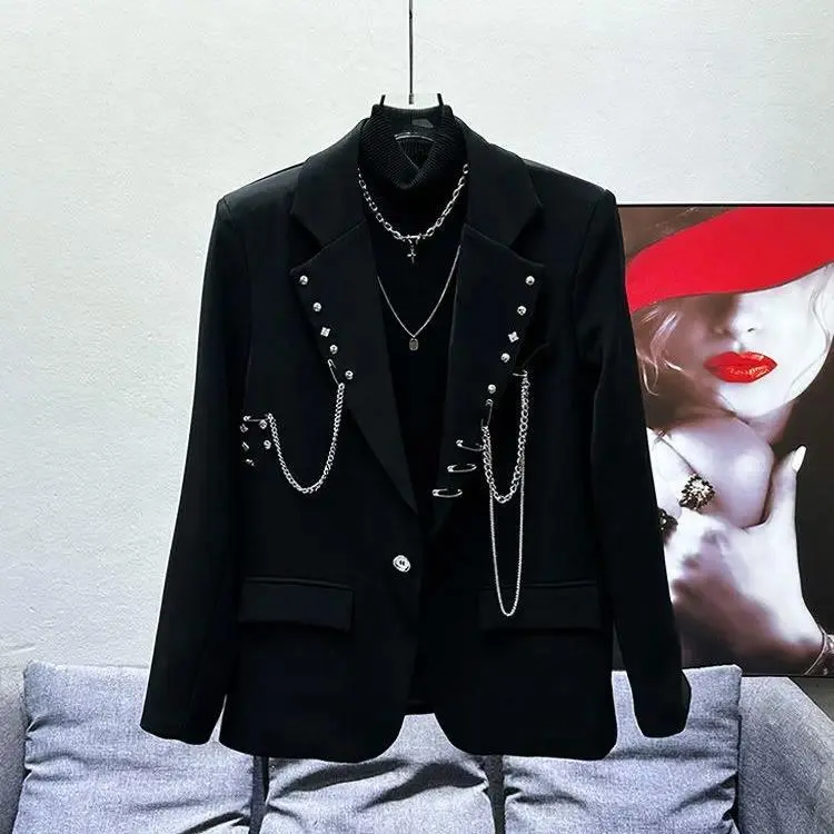美品★ MANNISH BLAZER COAT JIECHI Calligraphy Sash Mandarin-Button Blazer