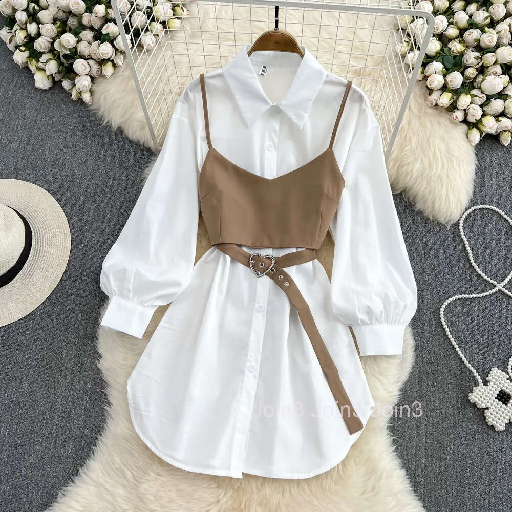 chinese dress ladies CRISTINA LACE SHIRT DRESS IN SUGAR – Santicler main image 0