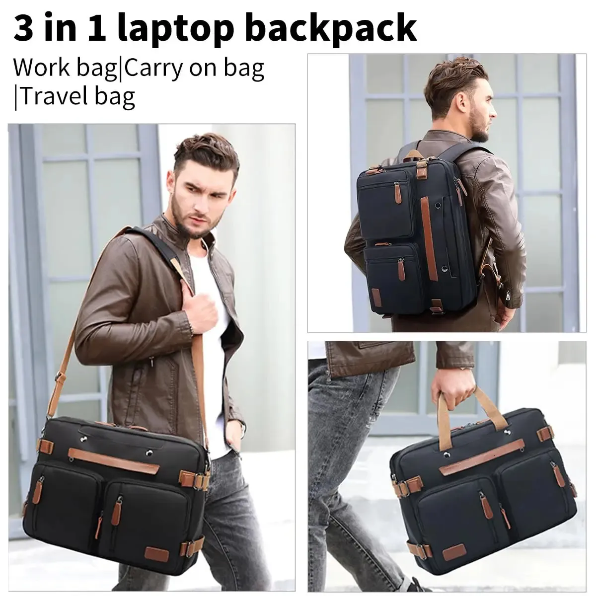 17.3 Inch 3 In 1 Laptop Backpack For Men For Men And Women Ideal For Office Business And Work Business Backpack Messenger Bag Computer Bag 240601 From Lian06 51.73 DHgate.Com