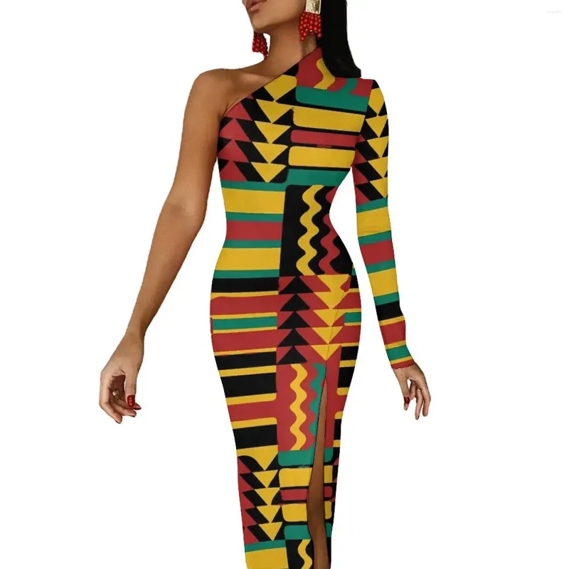 knee length dresses for ladies African Dashiki Mermaid Gown for Women main image 1