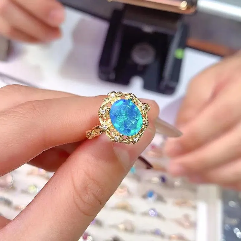 Opal Opal Cluster Ring Gold Elegant Gold Inlaid Design In 925 Sterling Silver High End Quality Gift For Girls From Pastry 43.27 DHgate.Com