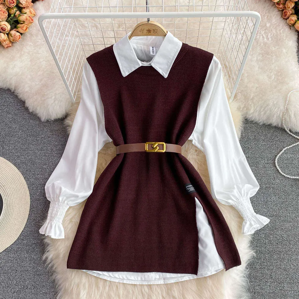 Womens Two Piece Knit Vest And Shirt Set Loose Fit... From Join3, $34.18 | DHgate.Com Womens Two Piece Knit Vest And Shirt Set Loose Fit... From Join3, $34.18 | DHgate.Com
