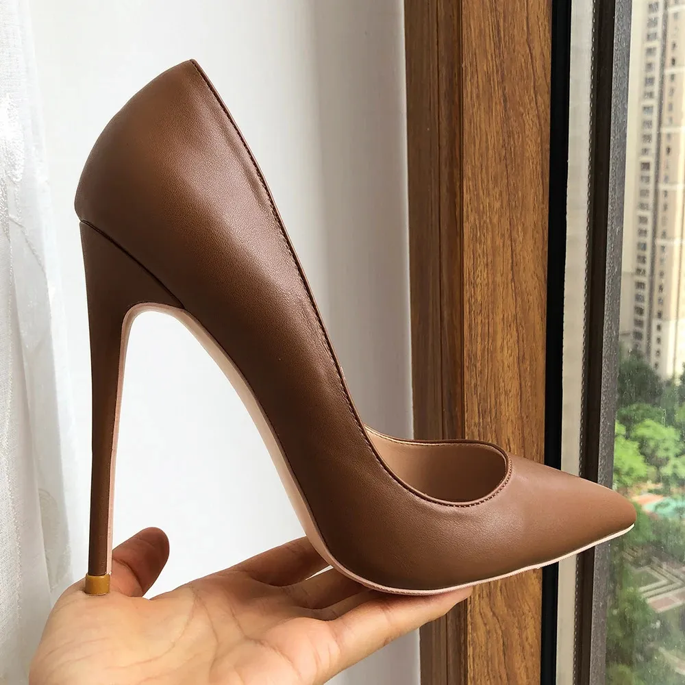 Dark Brown Matte Women Pointy Toe Slip On High Heel Stiletto Pumps Plus Size 33-45 from Dhgate Dress Shoes - price 111.31 Dark Brown Matte Women Pointy Toe Slip On High Heel Stiletto Pumps Plus Size 33-45 from Dhgate Dress Shoes - price 111.31