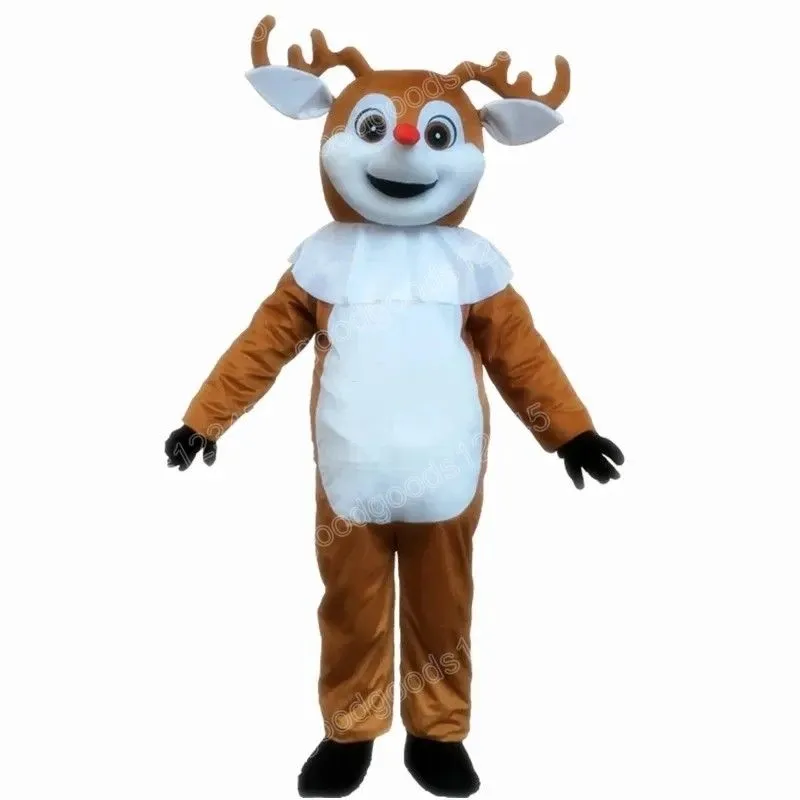 2025 New Cute Deer Mascot Costumes Halloween Fancy Party Dress Cartoon ...