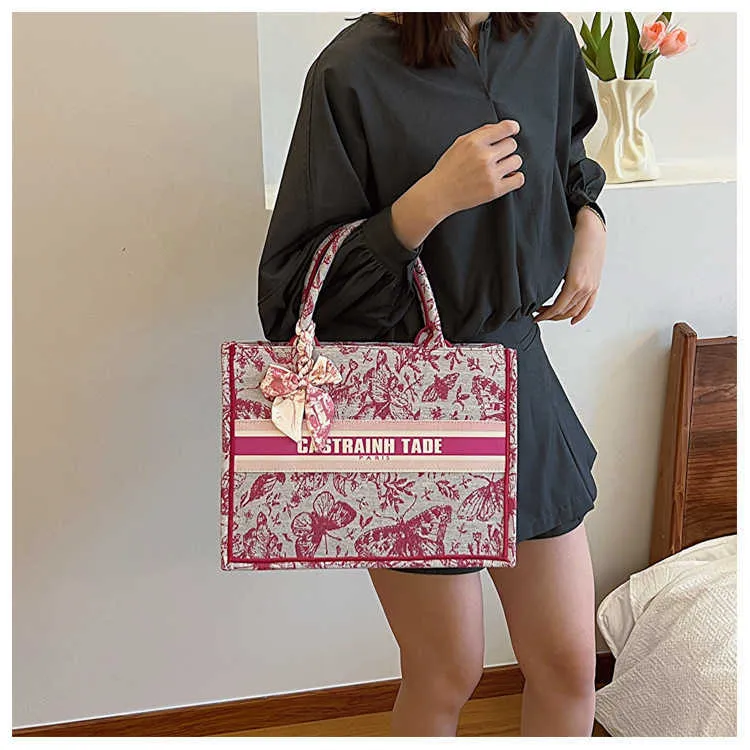 DHgate.com:Jacquard Embroidered Womens Tote Bag | 2024 New