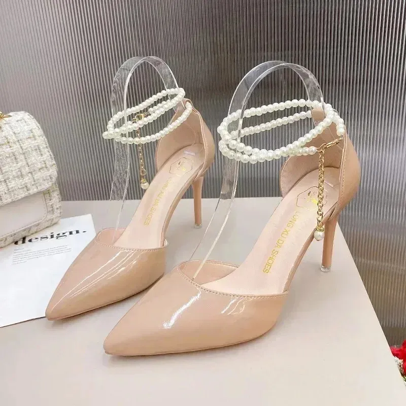 High Quality Nude Women s High Heels Classic Buckle Pumps Pointed Toe Formal Shoes 2024 Collection