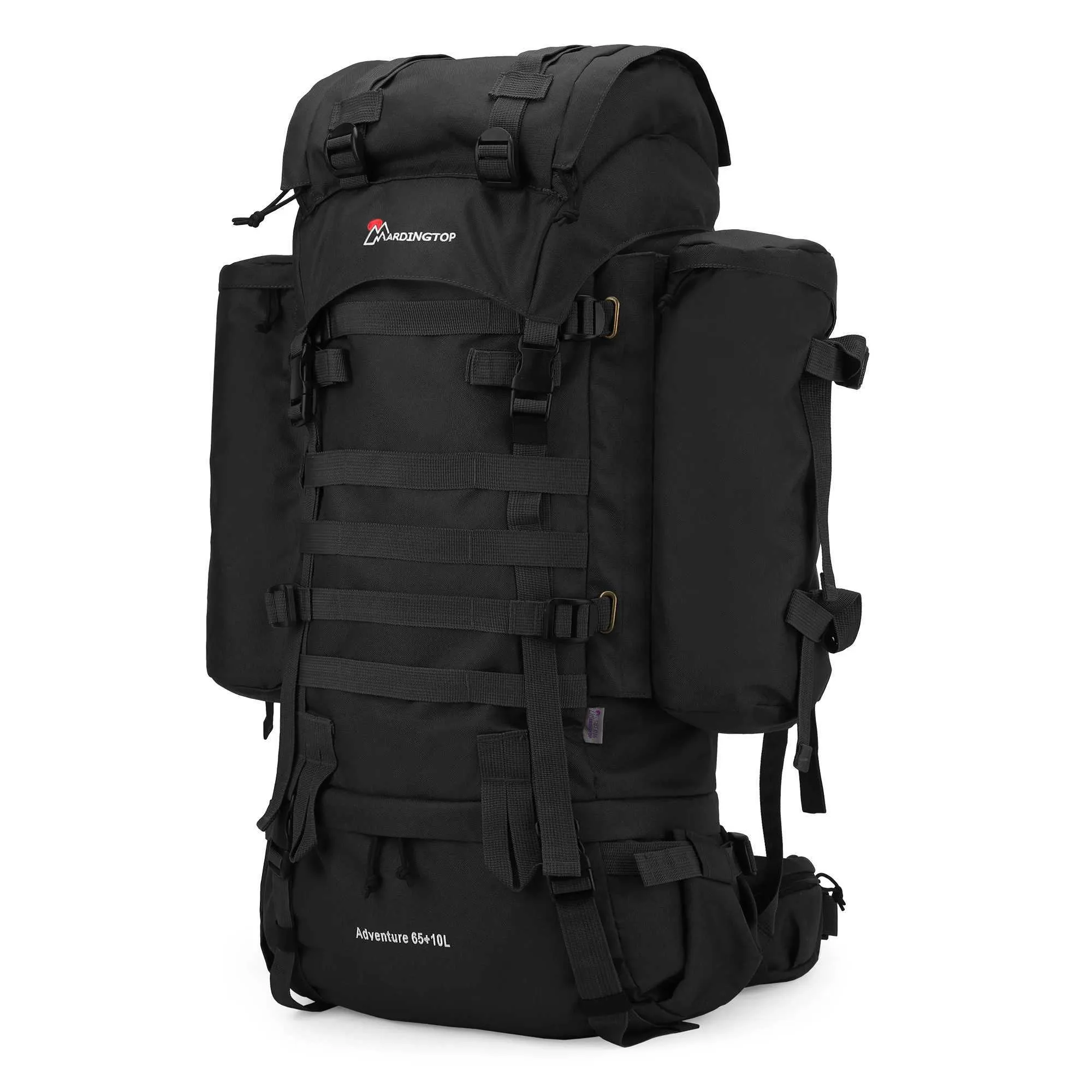 MARDINGTOP 65+10L Tactical Hiking Backpack With Rain Cover And 