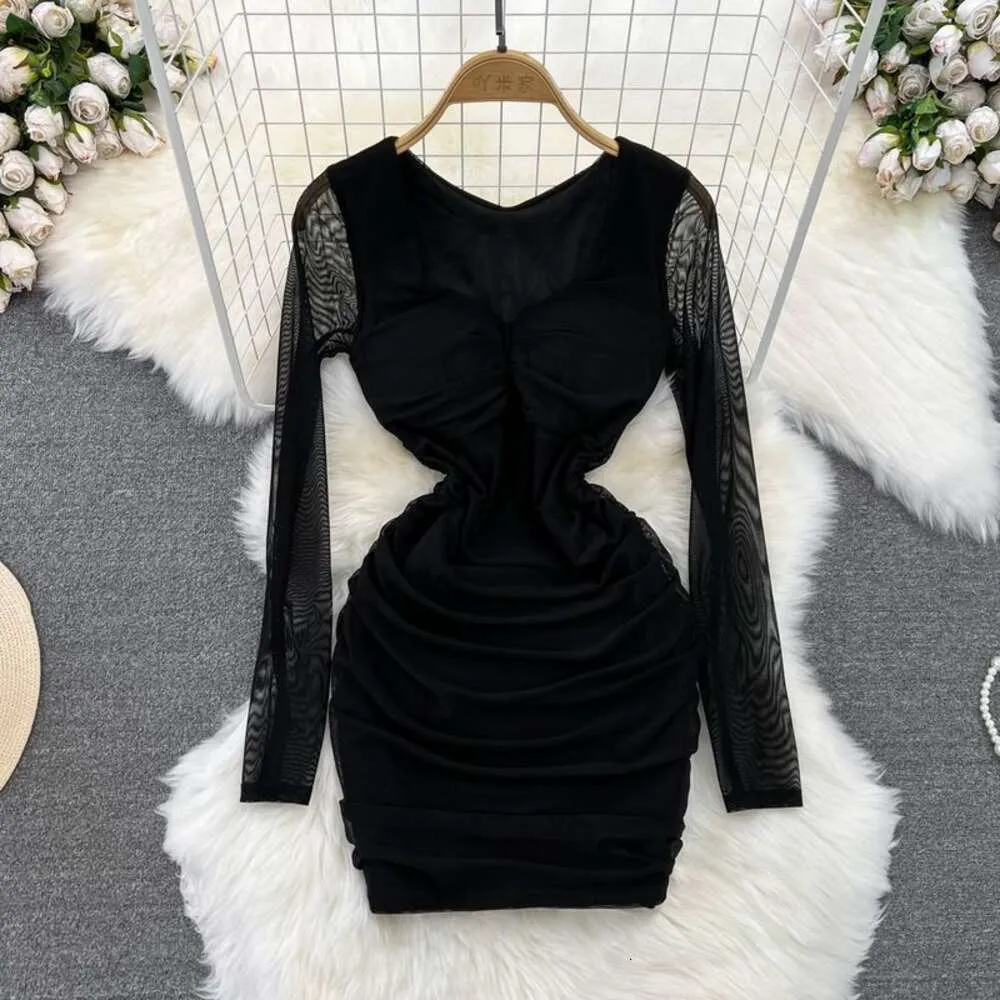 Womens Mesh Overlay Bodycon Dress With Ruched Front,... From Join3, $32.17  In Bulk | DHgate.Com