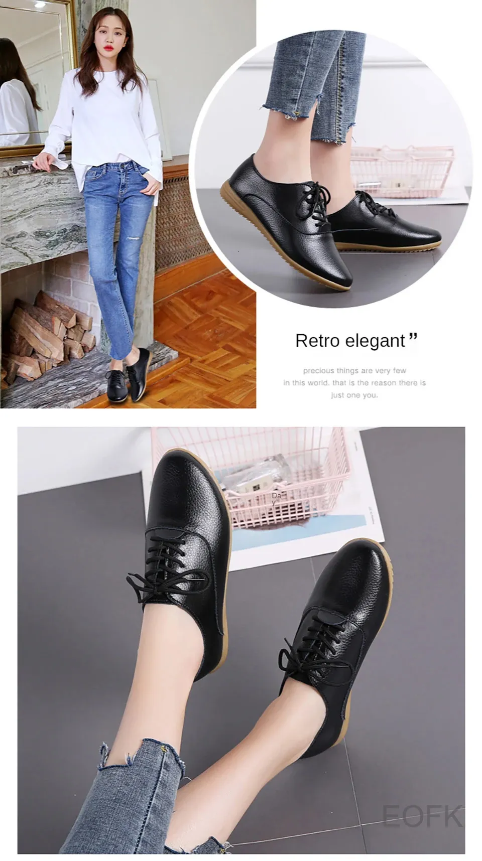 Scarpe oxford donna in pelle stringate comode casual basse_voghion.com