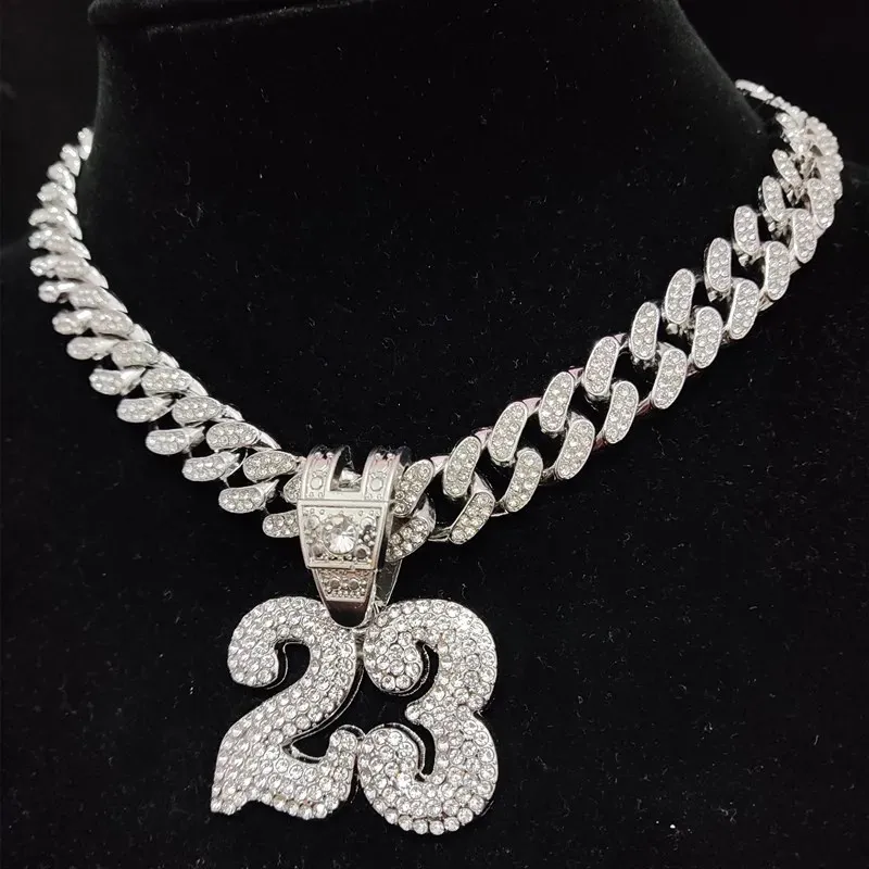 Number 23 gold pendant hot sale