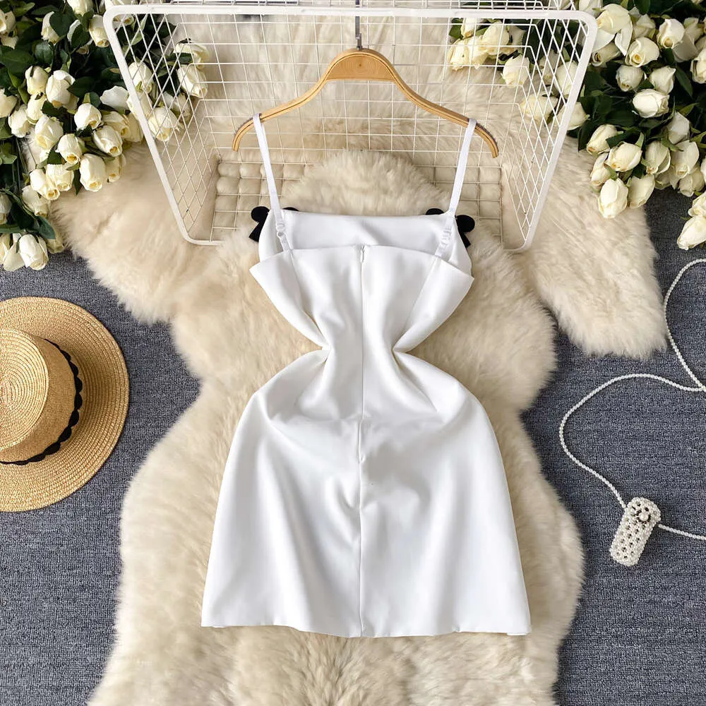High waist suspender mini skirt dress with diamond bow design for women's  summer wear from Dhgate Basic & Casual Dresses - price 35.18