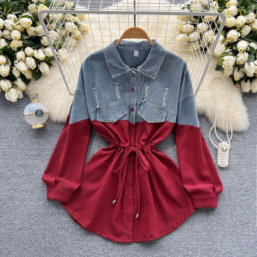 chinese dress ladies Denim Dresses for Women 2024 Short Sleeve Loose Blue Jean Maxi Dress Button  Down Collared Pleated Western Flowy Dress at Amazon Women's Clothing store main image 1
