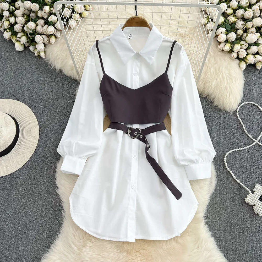 White Shirt Dress Two Piece Set with Lace Camisole and Mini A-Line Skirt from Dhgate Basic & Casual Dresses - price 36.19 White Shirt Dress Two Piece Set with Lace Camisole and Mini A-Line Skirt from Dhgate Basic & Casual Dresses - price 36.19