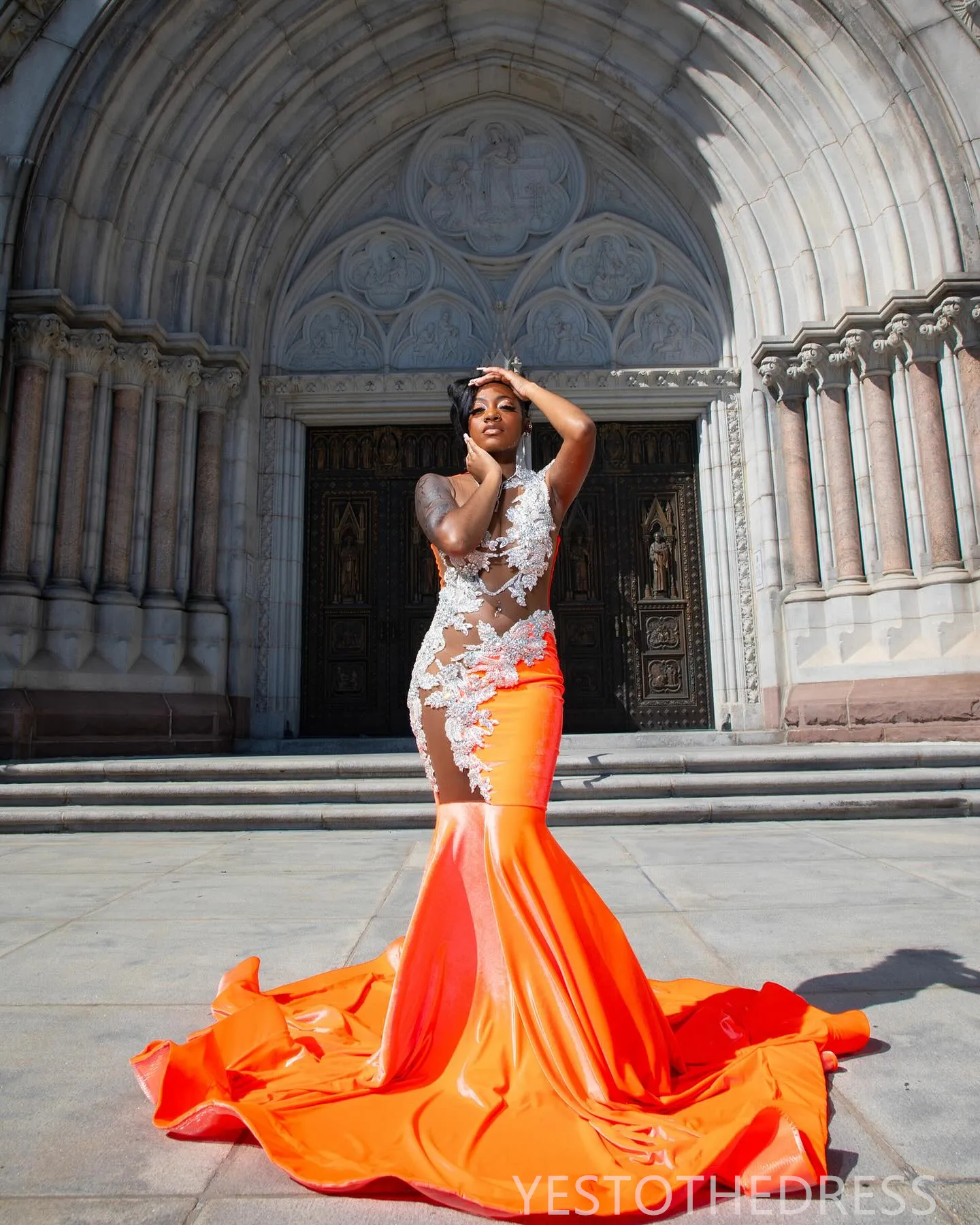 ombre chiffon prom dress Sexy A line Long Ombre Chiffon Prom Dress Party Dresses P1594 PreppyDress