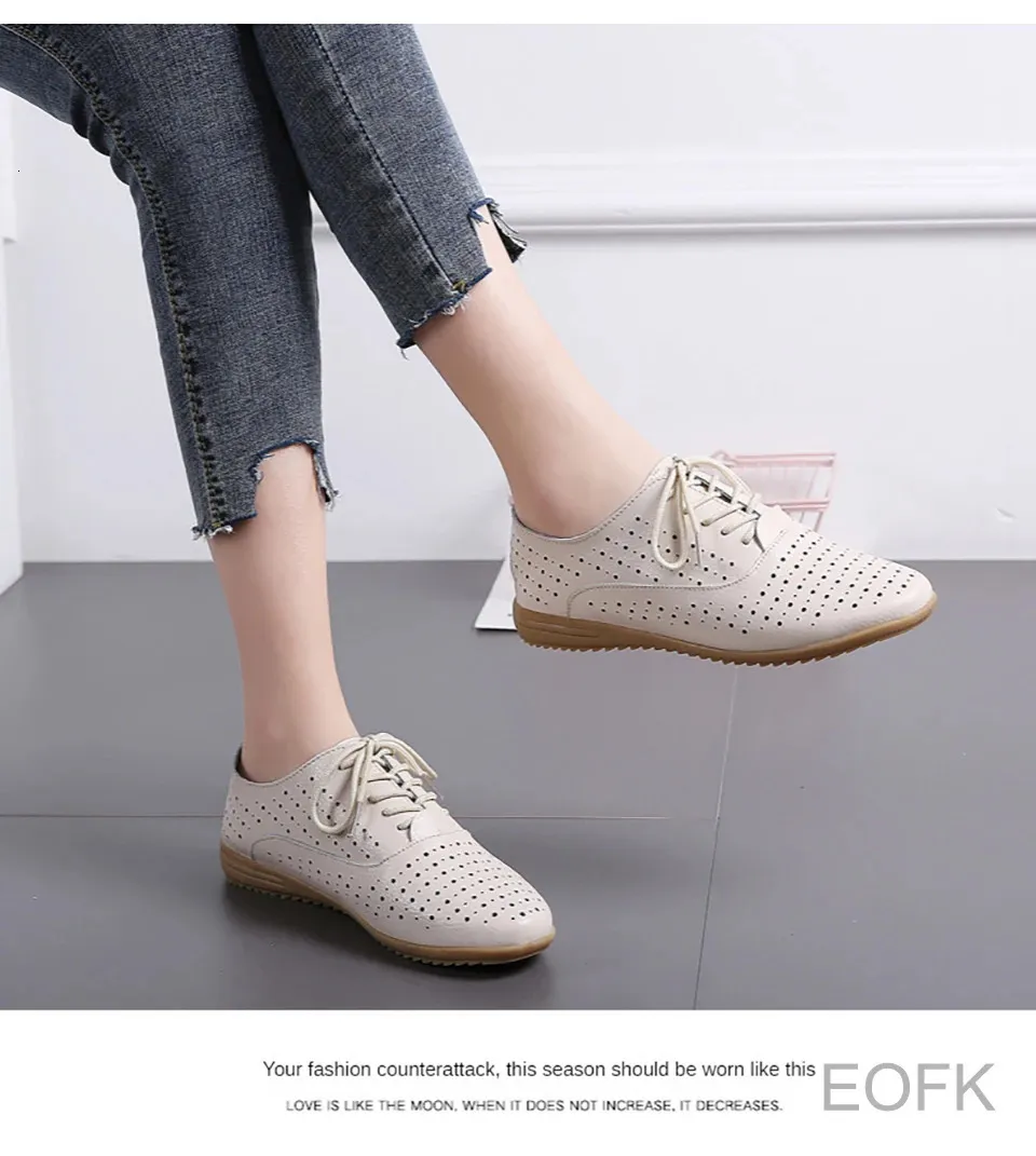Scarpe oxford donna in pelle stringate comode casual basse_voghion.com