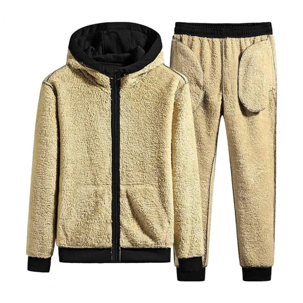 ANGELA BEBE Men's Tracksuit Sweatsuit Set - Hoodie & Jogger Pants, Cotton-Polyester Blend - View #6