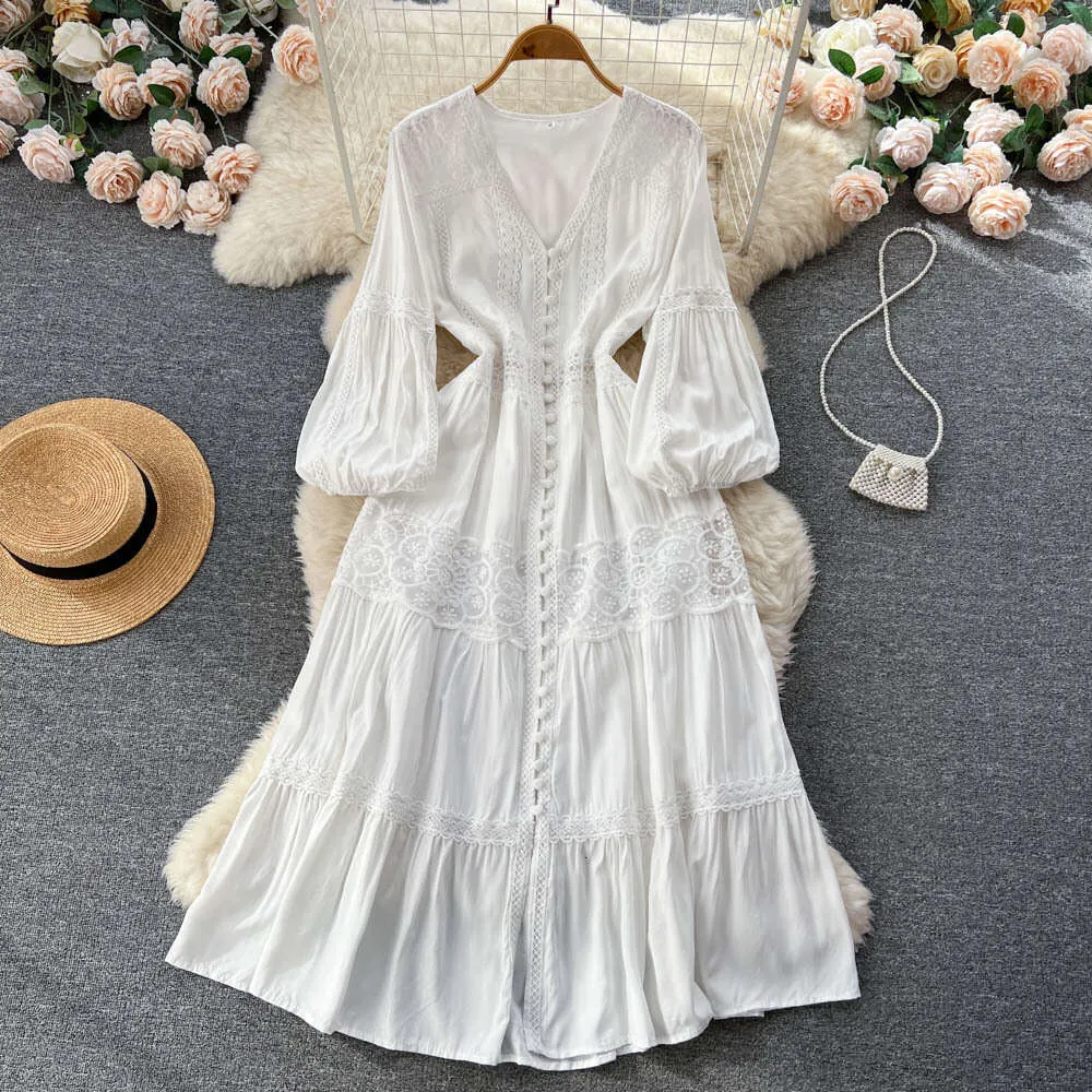 Autumn Bubble Sleeves French Holiday Fairy Dress Long... From Join3, $37.19 | DHgate.Com Autumn Bubble Sleeves French Holiday Fairy Dress Long... From Join3, $37.19 | DHgate.Com