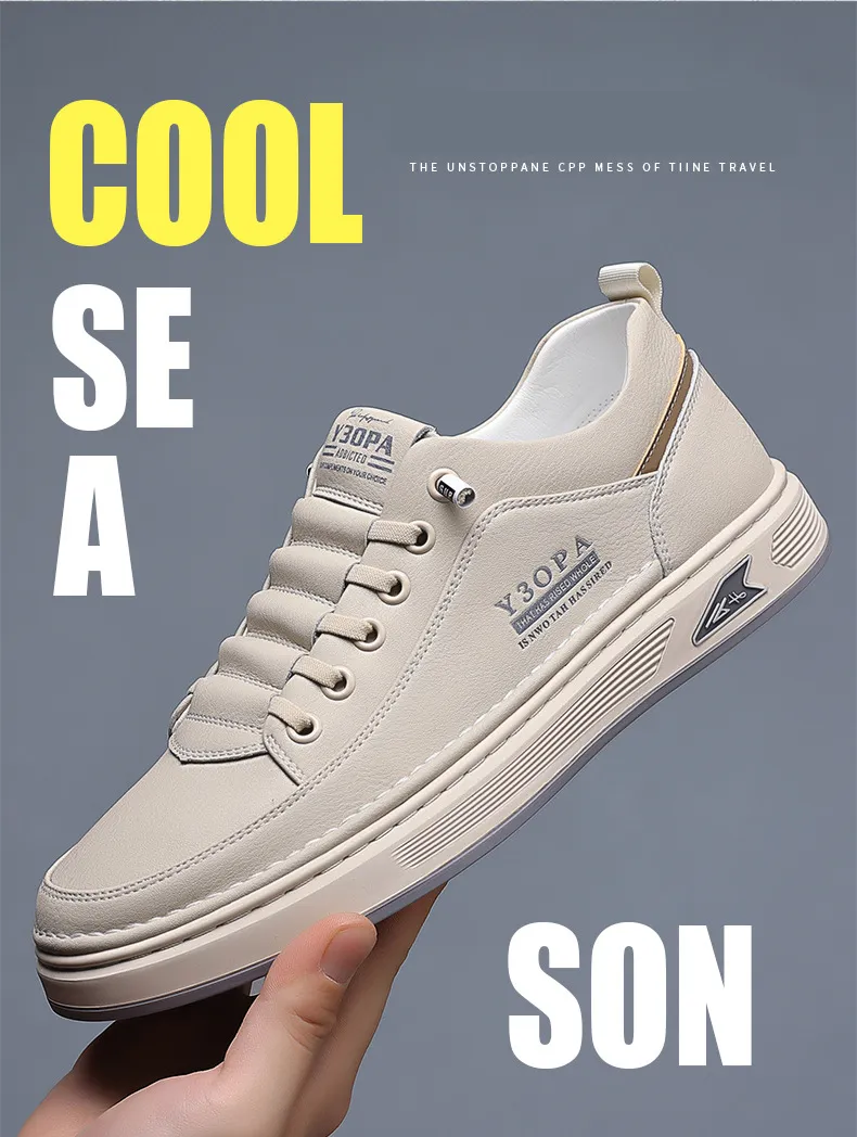 DHgate.com:Mens Genuine Leather Casual Shoes, Breathable