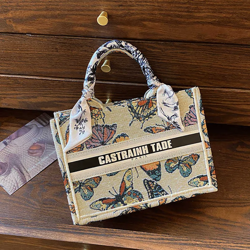 DHgate.com:Jacquard Embroidered Womens Tote Bag | 2024 New