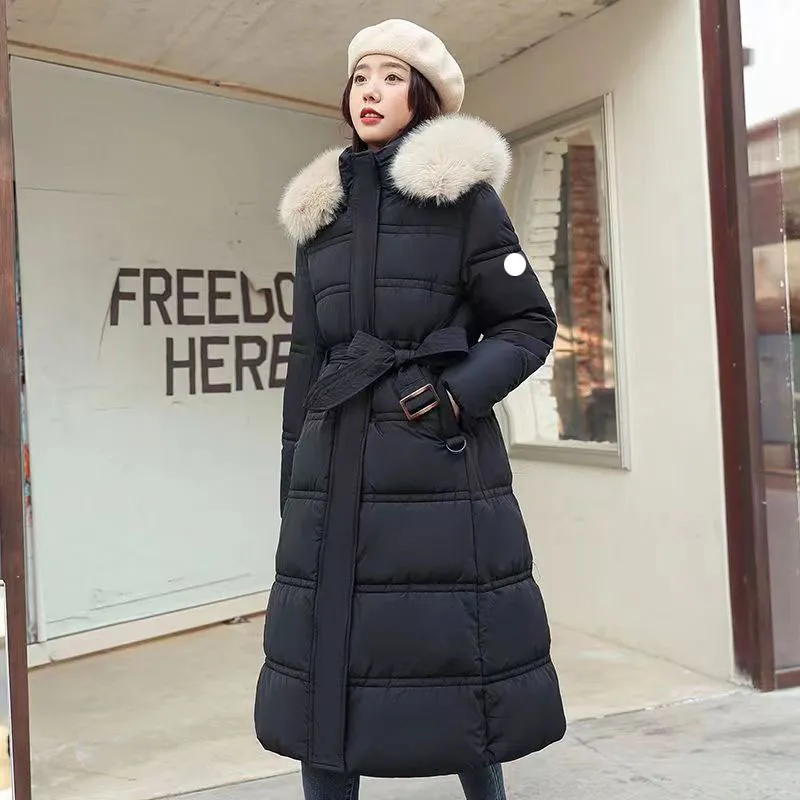 Womens Down Coats Long Jackets Fur Trench Puffy Downs Jacket Classic Woman Hooded Designer Tops Slim Windbreaker Warm Top Down Coats S 2XL 44c