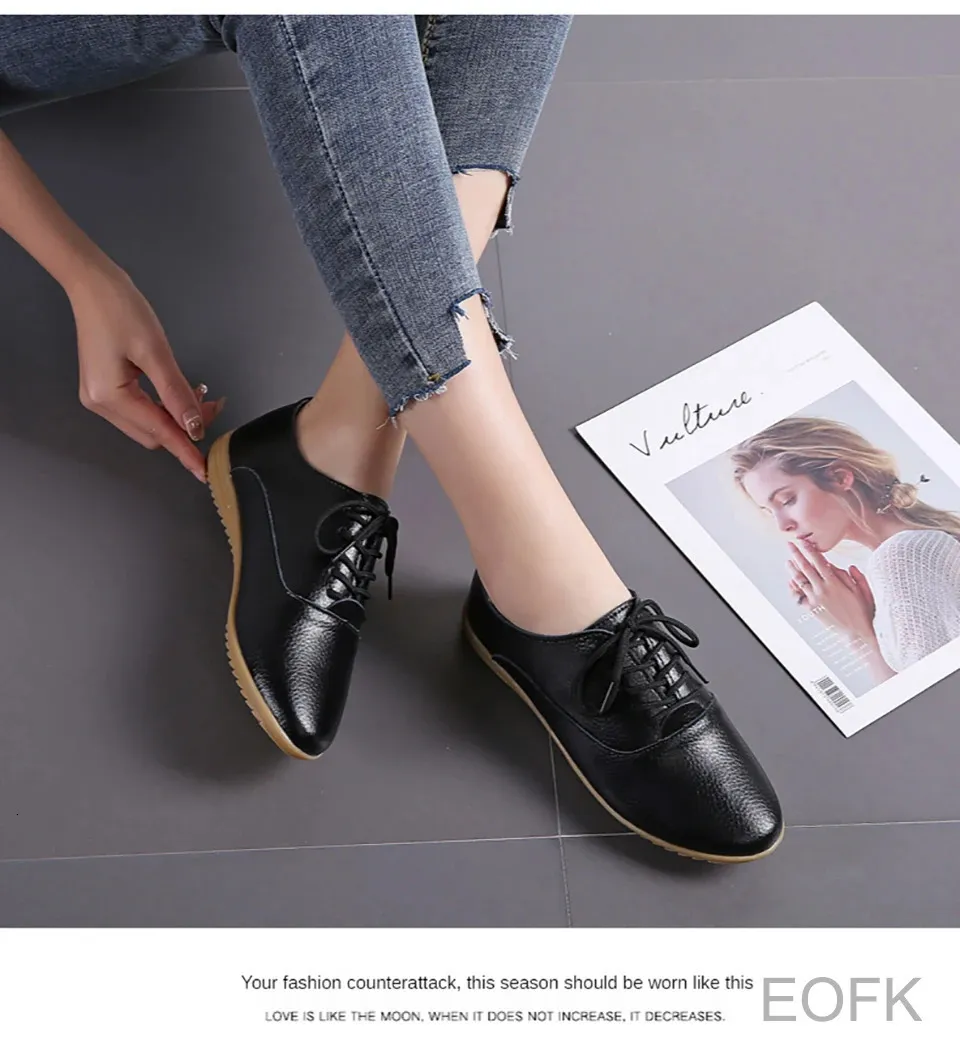 Scarpe oxford donna in pelle stringate comode casual basse_voghion.com