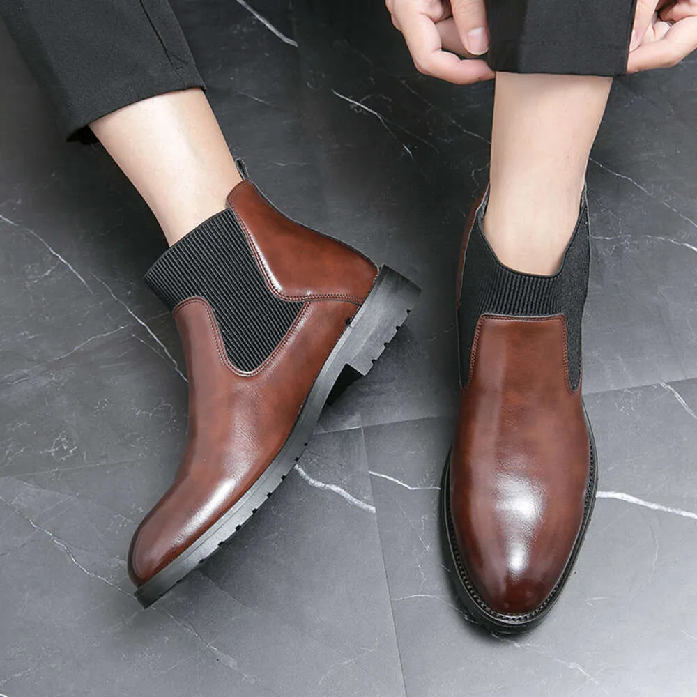 Leather Ankle Boots Men Dress Formal Warm Winter Shoe With Fur and Hook &  Loop Closure from Dhgate Casual Shoes - price 96.9