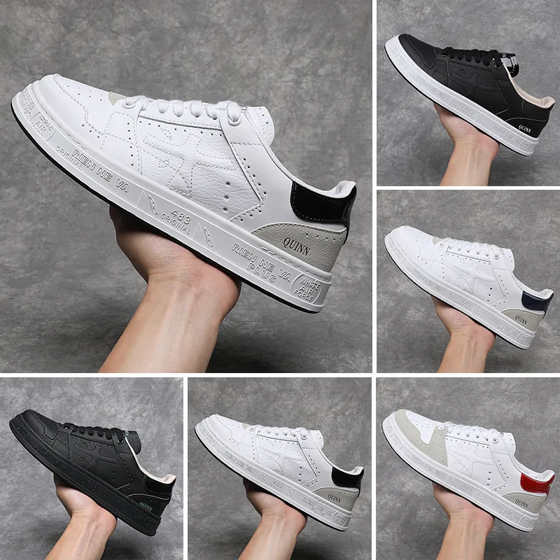 Men s Leather Platform Sneakers Casual Breathable Mesh Trainers with Animal Print Grey White Black Red 2024 Fashion Shoes