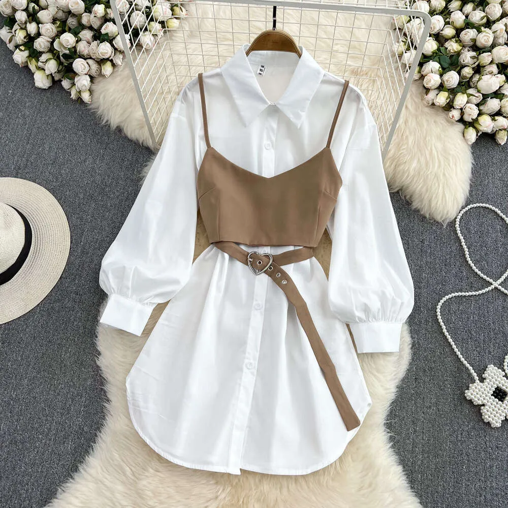 Camisole dress with shirt hotsell