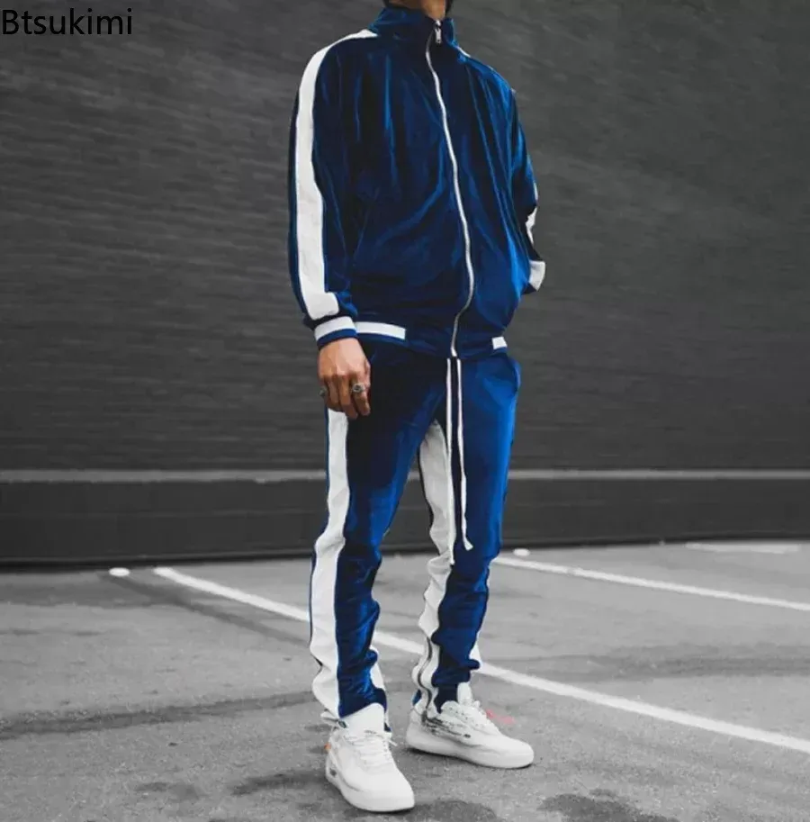 DHgate 2024 Mens Velour Tracksuits Warm Hooded Sweatshirt Sportswear Sets Apparel