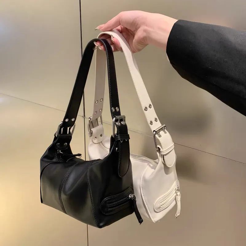 MIU MIU Archive Handbag One Shoulder Bag Leather Black 00s F