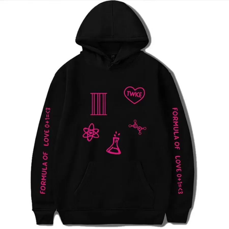 TWICE SWEATSUIT 上・下セット(DESIGNED BY MOMO) TWICE Hoodie and Pants Sportswear Set: Fleece Tracksuit for