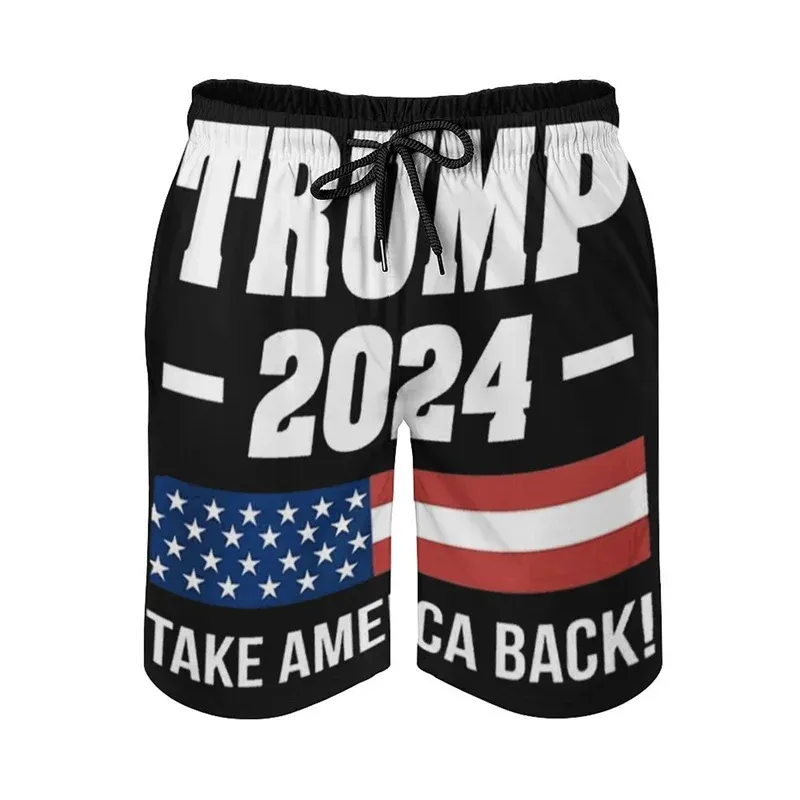 New In Donald Trump Beach Shorts For Men American President Trump