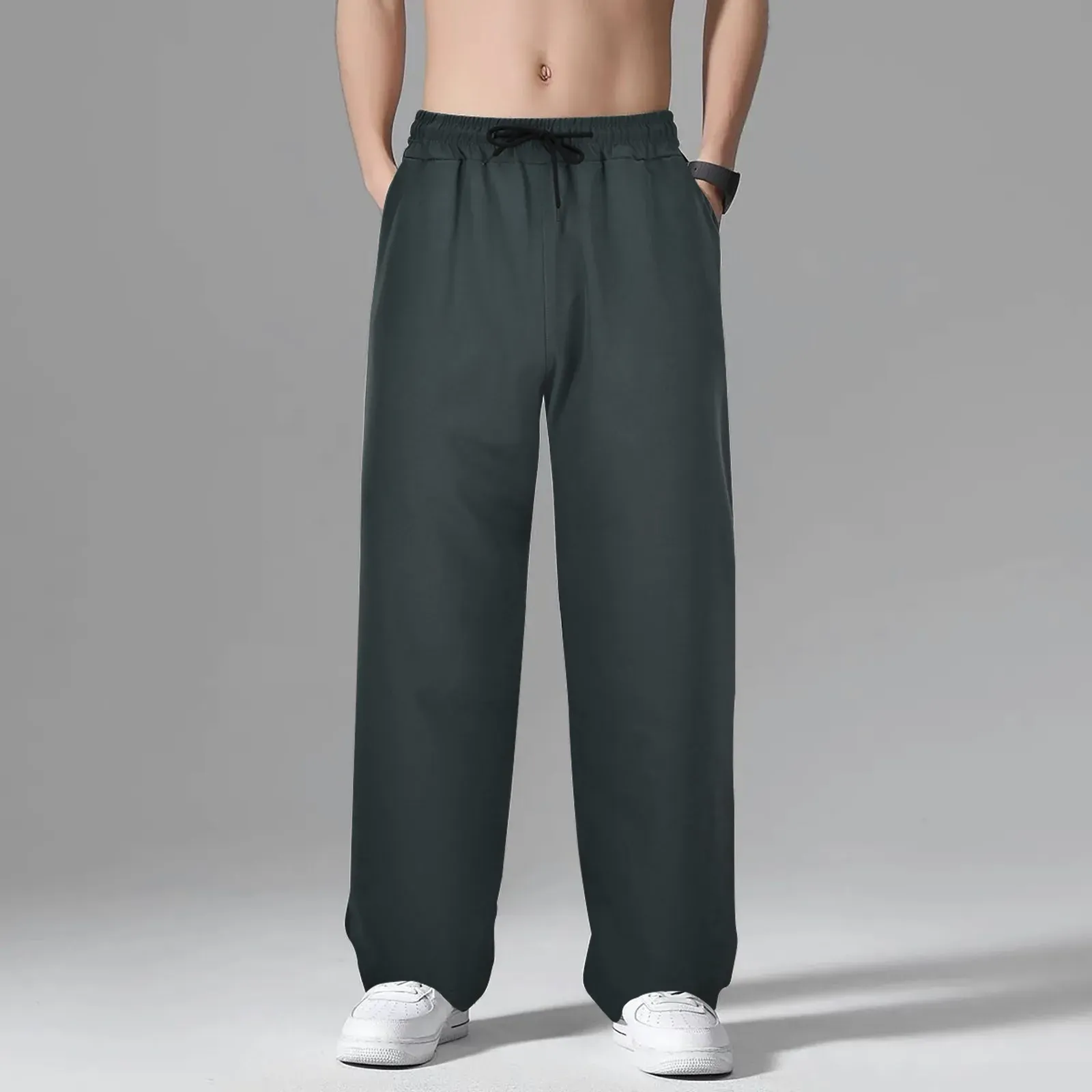 【KOOLOSET】Relaxed Brushed Wide Jogger Pants f9199ef4-9e07-4e40-b61c-