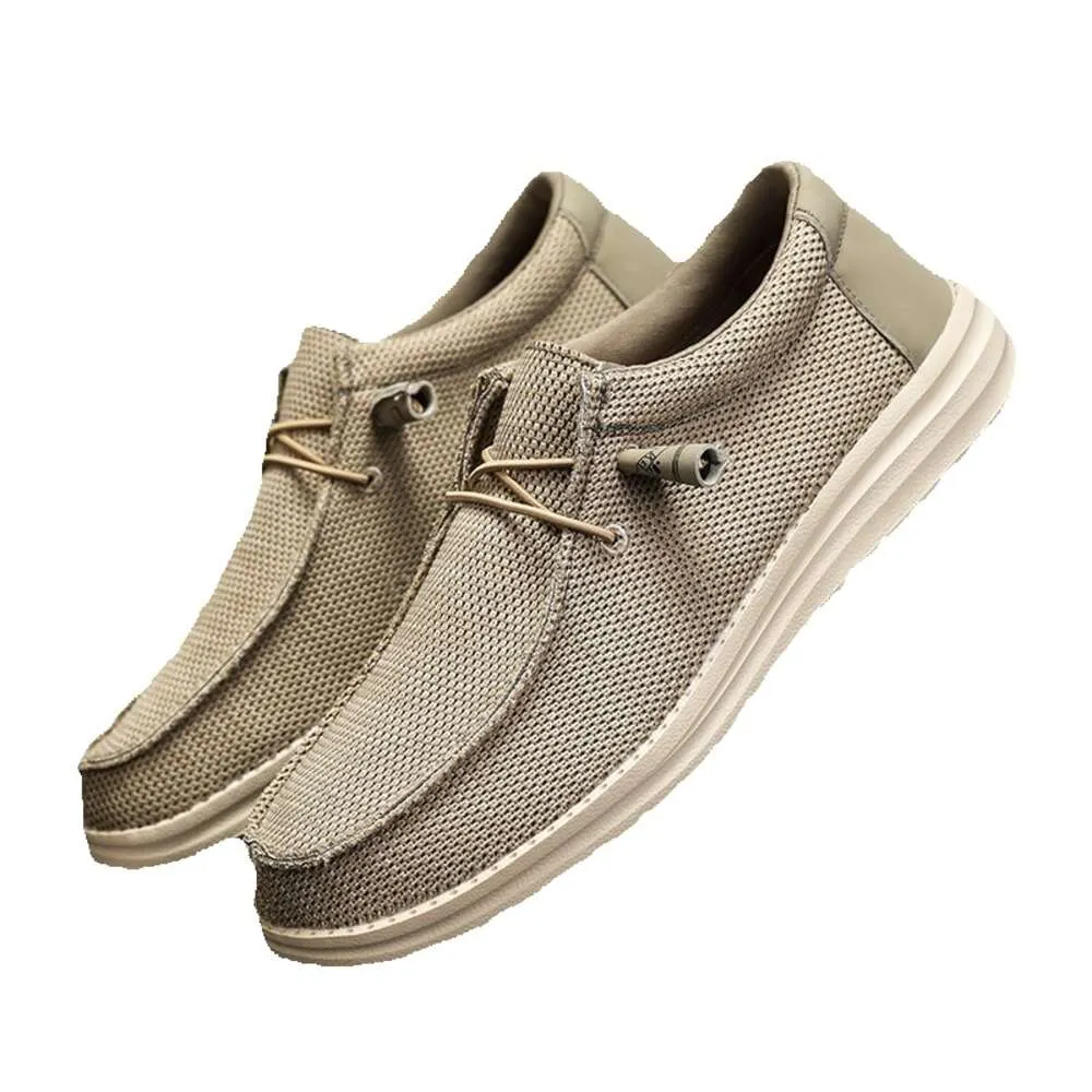 Men's Breathable Canvas Slip-On Moccasins Comfortable Casual Alpargatas  in Various Colors