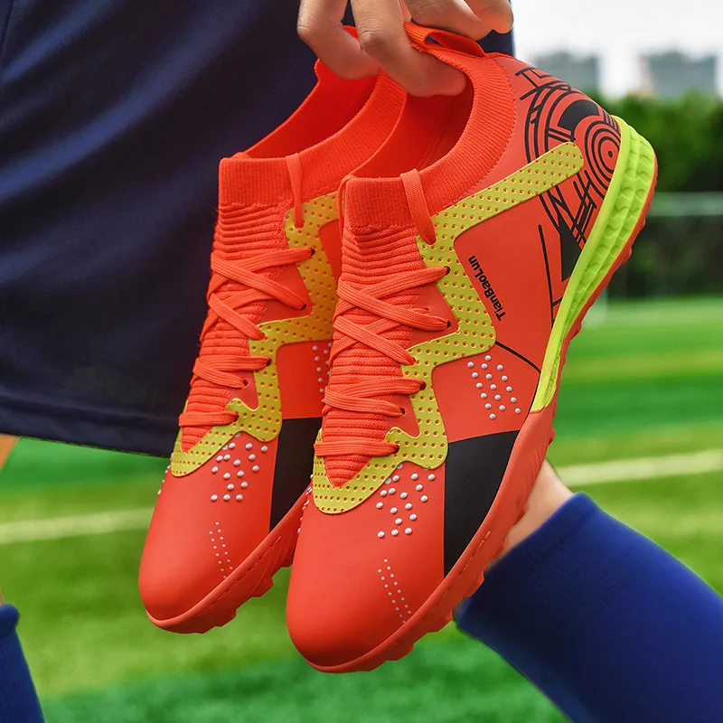 Soccer Shoes HHY Men's Soccer Cleats Football Shoes High-Tops Non