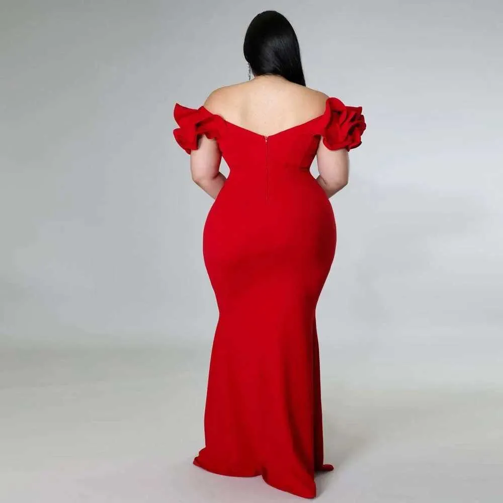 chinese dress ladies Radha Red Backless Longsleeve Maxi Dress with Bow (Archive Sale) main image 0