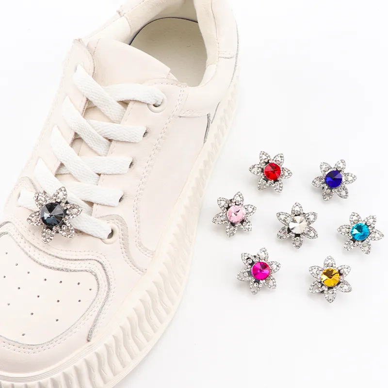 Save Big on Bulk Rhinestone Shoelaces New Rhinestones Shoelaces Charm For  Sneakers Shoe Laces Decorations Flower Fancy Crystal Buckle Bling Shoes