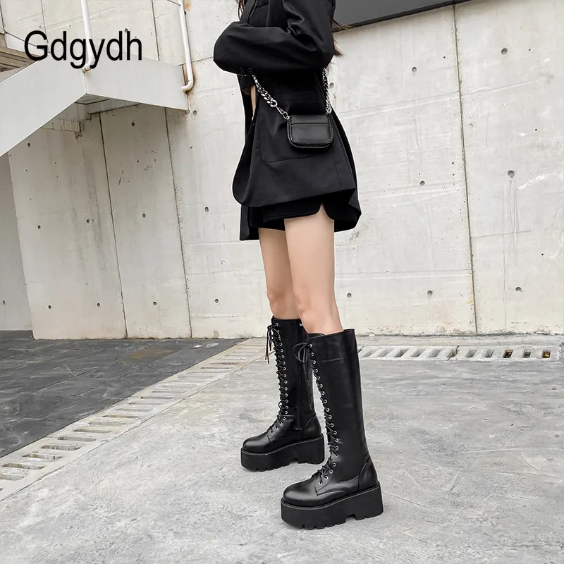 DHgate.com:Womens Grunge Motorcycle Boots with Chunky Heels