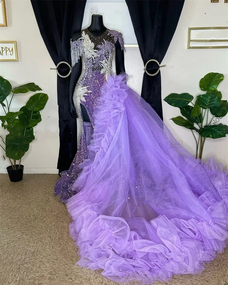 jewel purple dress Colors Dress 3606 - Long Stretch satin A-Line Dress