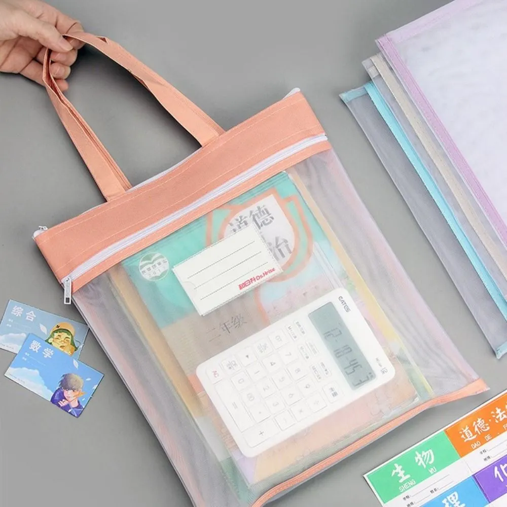 Wholesale Portable Mesh File Folder For School Stationery Homework Textbook And Student Documents A4 Size With Zipper Budget Storage For Test Paper And More From Homepro5 34.66 DHgate.Com