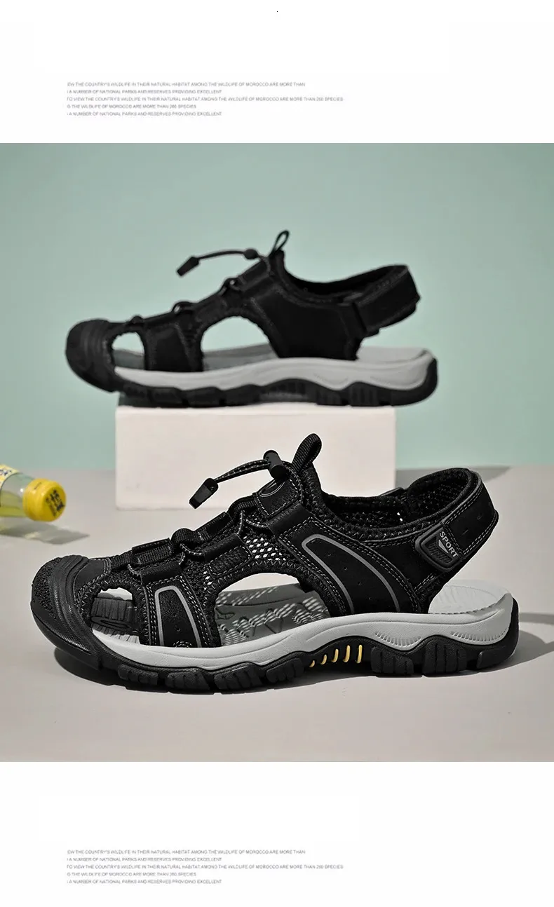 Atmungsaktive Sommersandalen Für Herren Mesh Strand Wanderschuhe_voghion.com