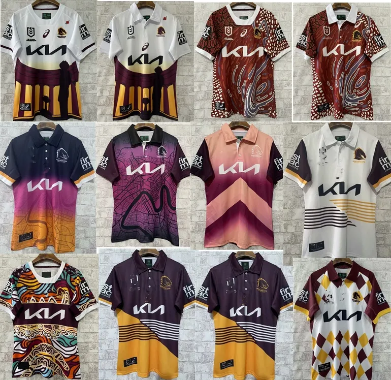 Mustang Rugby Jerseys 2024 Brisbane Broncos Rugby Jerseys 23/24 Retro ...