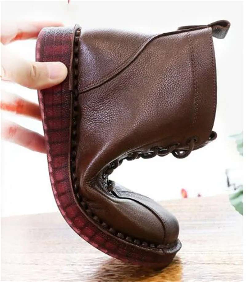 ZXRYXGS Womens Premium Cowhide Leather Boots Soft From Ddmybags