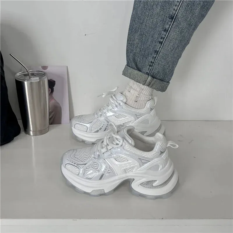 Breathable Mesh Women's Dad Trainers For Fitness And Training_voghion.com