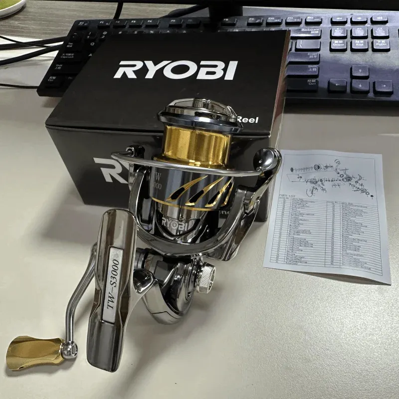 2024 RYOBI Fishing Reel 121BB Stainless Steel From Hui09