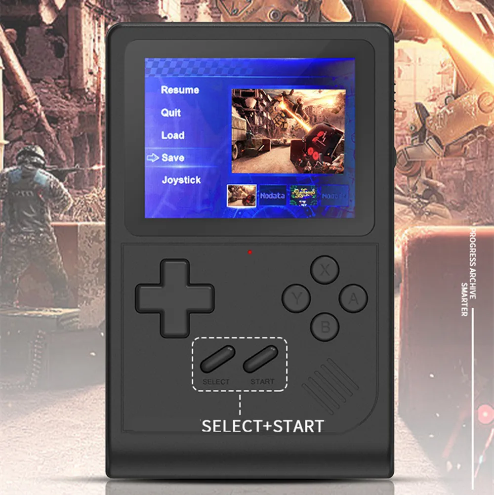 Console Portable Rétro Avec Écran 4,3 Pouces - 3000 Jeux Intégrés Style Gameboy - Joystick Et Transportable