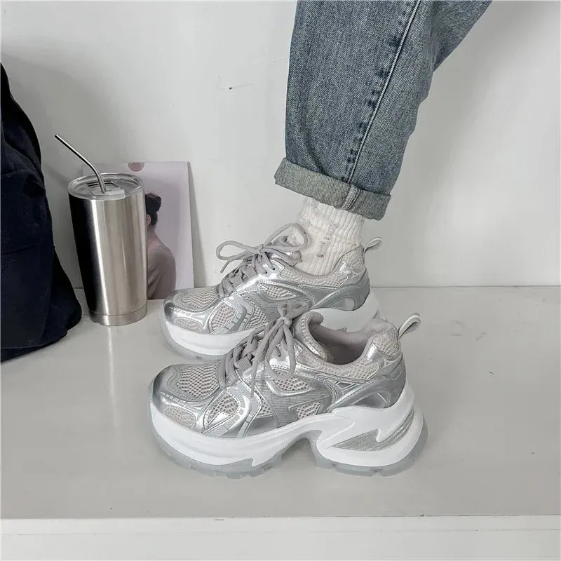 Breathable Mesh Women's Dad Trainers For Fitness And Training_voghion.com