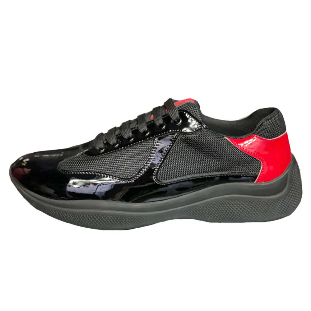 Men Americas Cup Xl Leather Sneakers Real Patent Leather Women