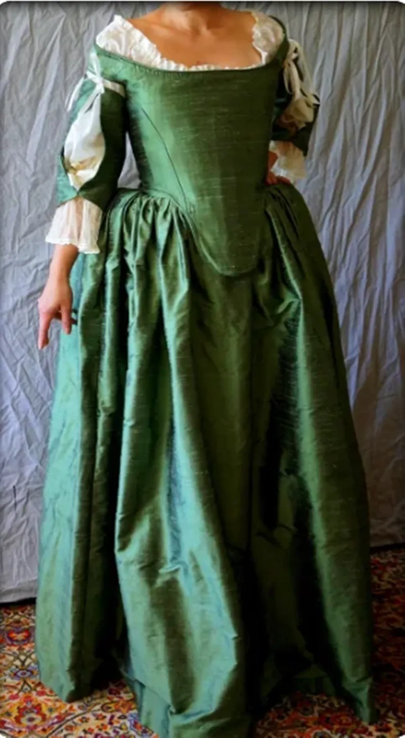 Medieval Renaissance Evening Formal Dress Womens Prom Gown Yellow Green Off  Shoulder 17th Century Style from Dhgate Prom Dresses - price 127.47